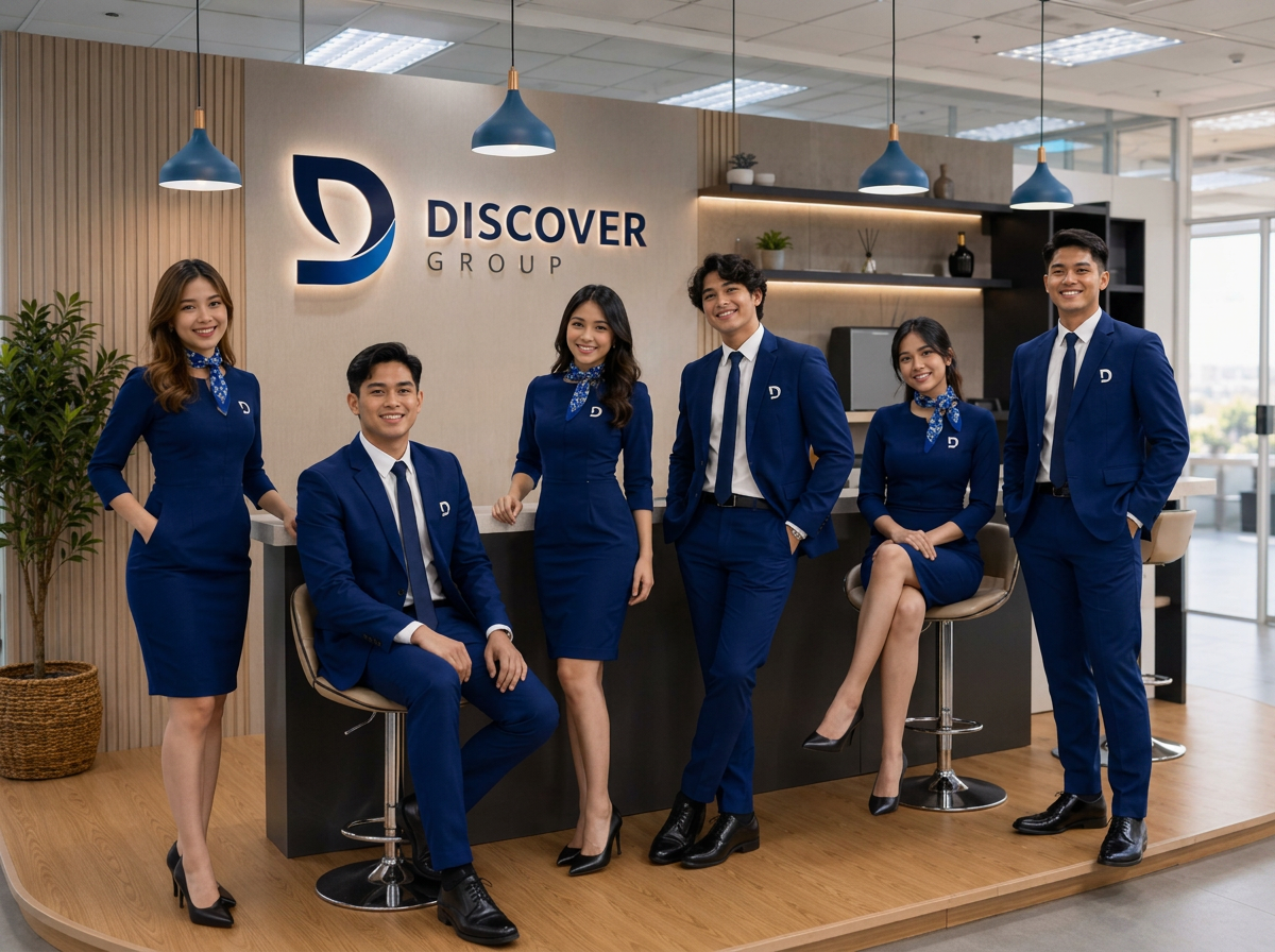 Discover Group team at the Quezon City office reception